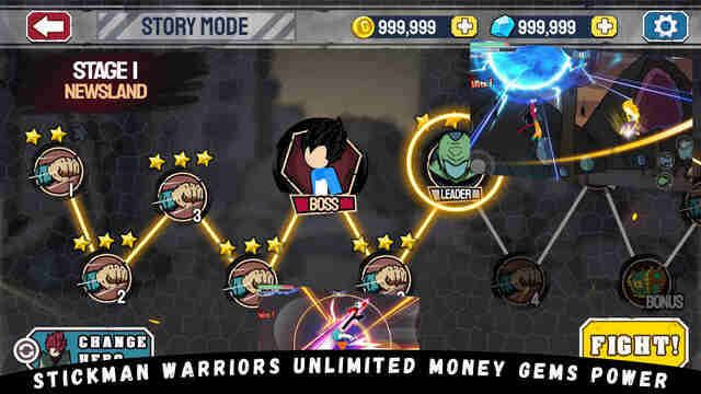 Stickman Warriors Mod Apk Download Unlimited Money
