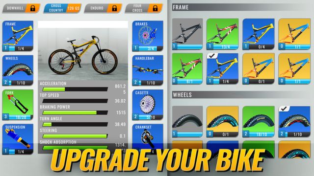 bike clash game - customization